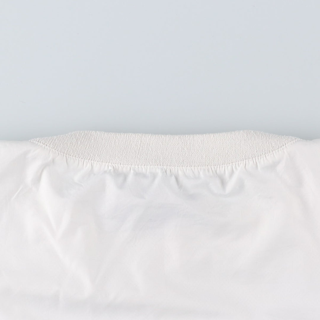 90s~00'S Ralph Lauren POLO GOLF Warm-up pullover for men (size L) polyester white type Vintage Second Hand