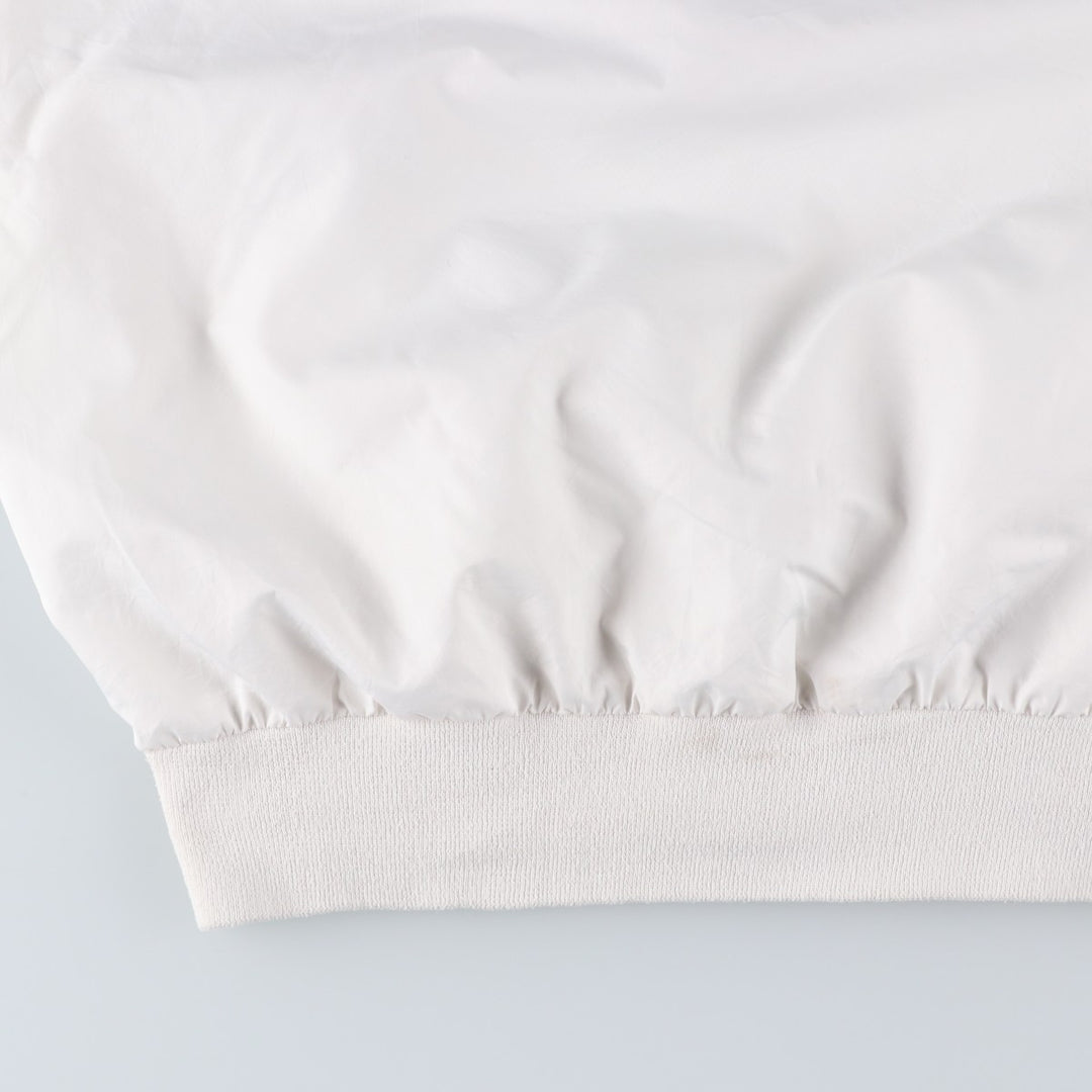 90s~00'S Ralph Lauren POLO GOLF Warm-up pullover for men (size L) polyester white type Vintage Second Hand