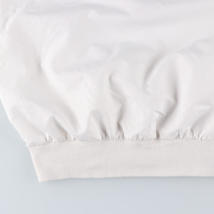 90s~00'S Ralph Lauren POLO GOLF Warm-up pullover for men (size L) polyester white type Vintage Second Hand