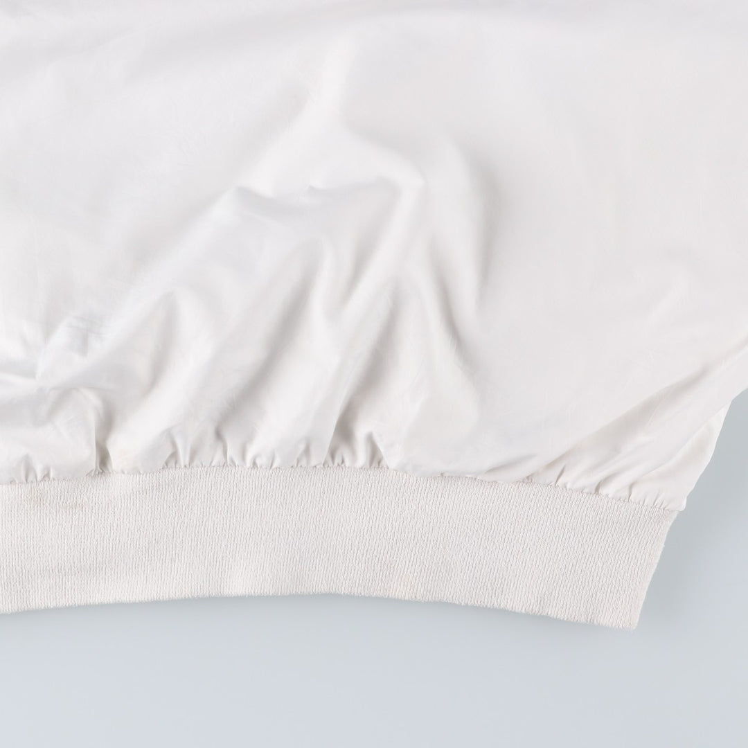 90s~00'S Ralph Lauren POLO GOLF Warm-up pullover for men (size L) polyester white type Vintage Second Hand