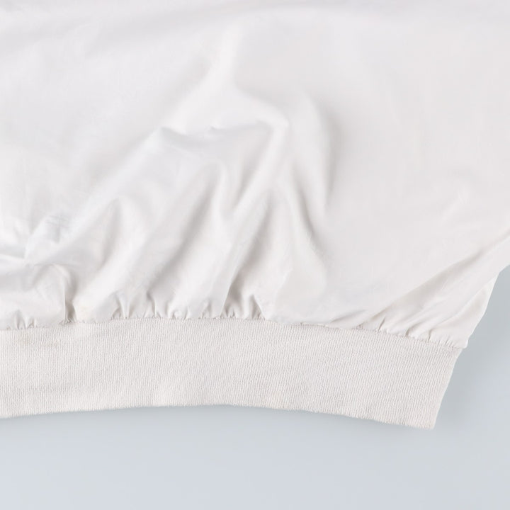 90s~00'S Ralph Lauren POLO GOLF Warm-up pullover for men (size L) polyester white type Vintage Second Hand