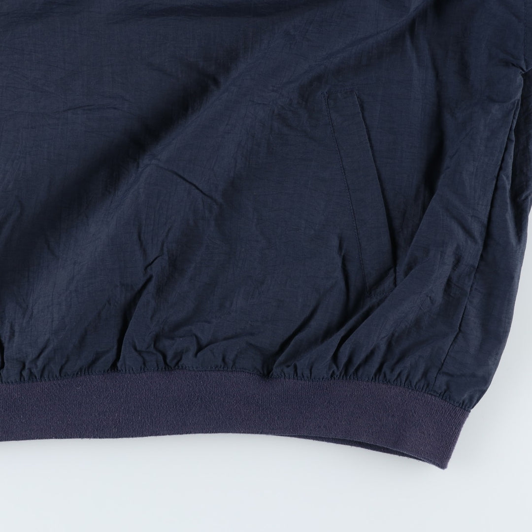 Oversized 90'S Reebok V-neck warm-up pullover, men's size XXXL, vintage unclear navy blue type Vintage Second Hand