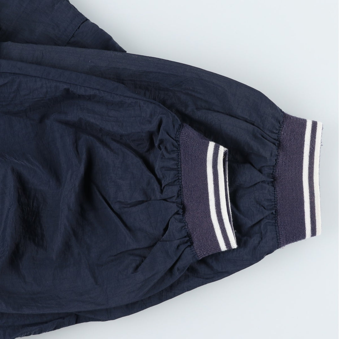 Oversized 90'S Reebok V-neck warm-up pullover, men's size XXXL, vintage unclear navy blue type Vintage Second Hand