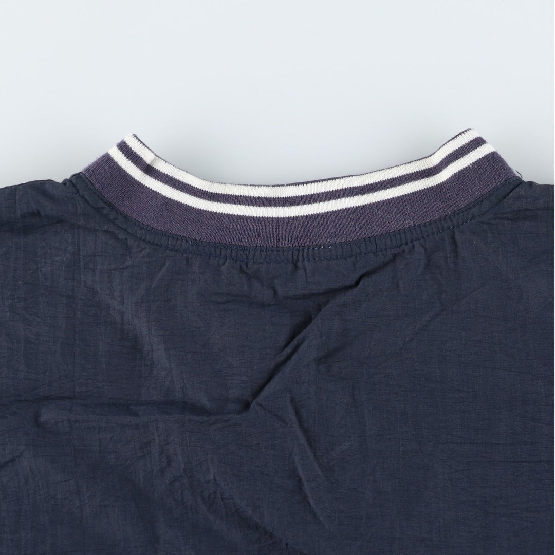 Oversized 90'S Reebok V-neck warm-up pullover, men's size XXXL, vintage unclear navy blue type Vintage Second Hand