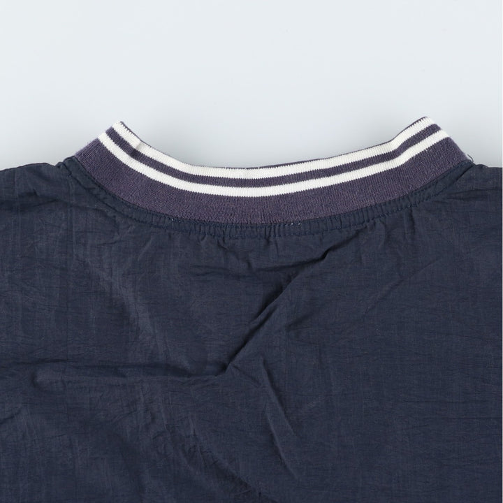 Oversized 90'S Reebok V-neck warm-up pullover, men's size XXXL, vintage unclear navy blue type Vintage Second Hand