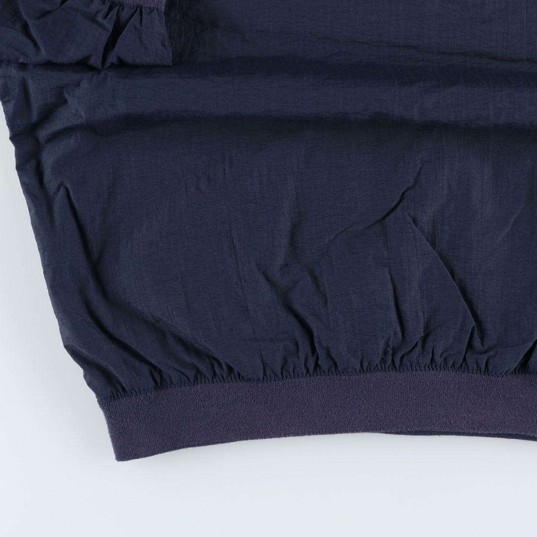 Oversized 90'S Reebok V-neck warm-up pullover, men's size XXXL, vintage unclear navy blue type Vintage Second Hand