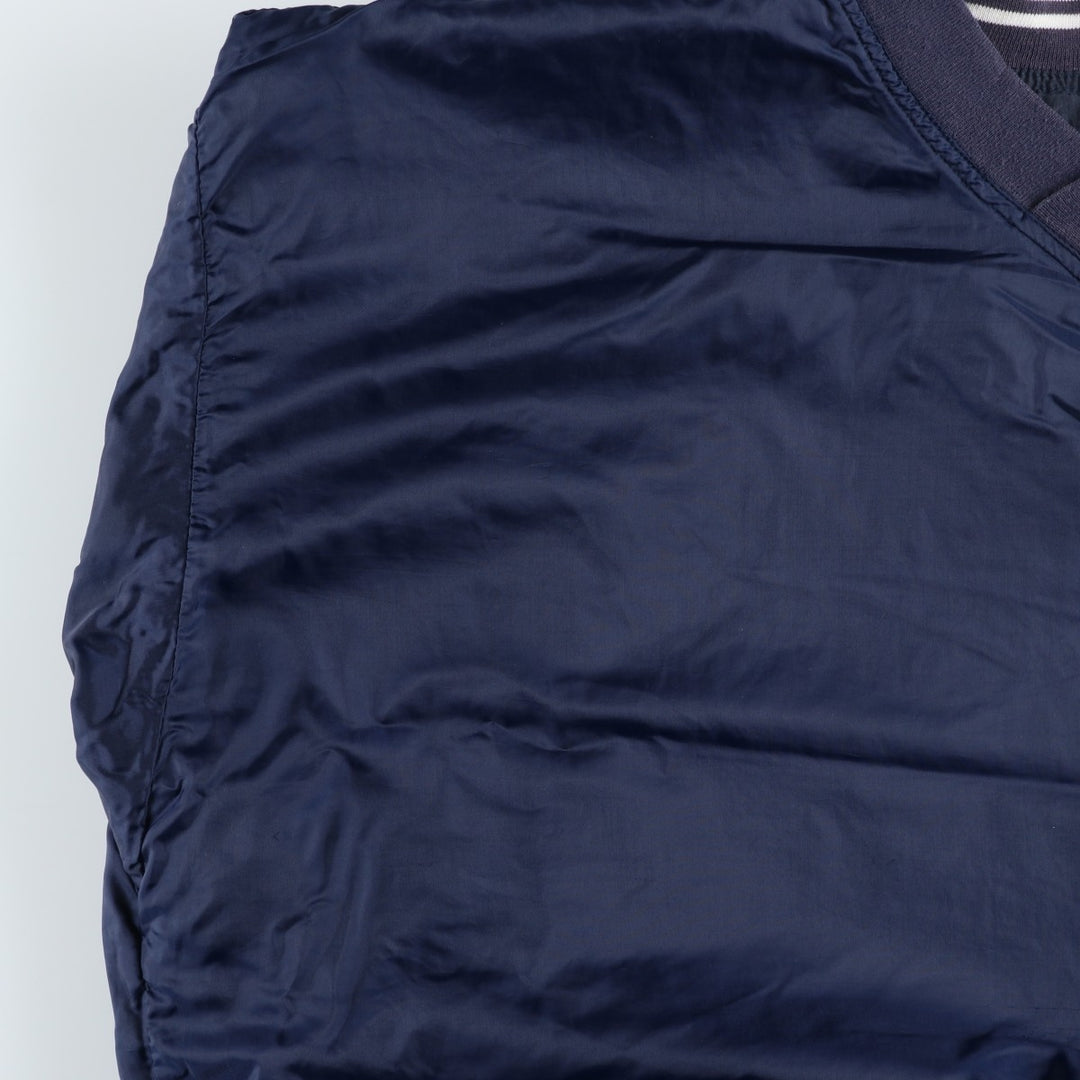Oversized 90'S Reebok V-neck warm-up pullover, men's size XXXL, vintage unclear navy blue type Vintage Second Hand