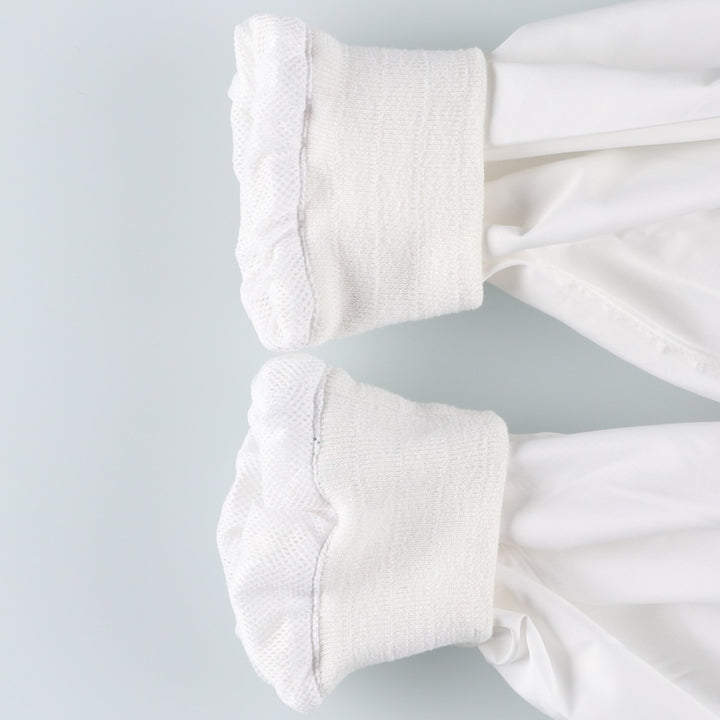 90s~00'S Ralph Lauren POLO GOLF Warm-up pullover for men, size XL polyester white type Vintage Second Hand