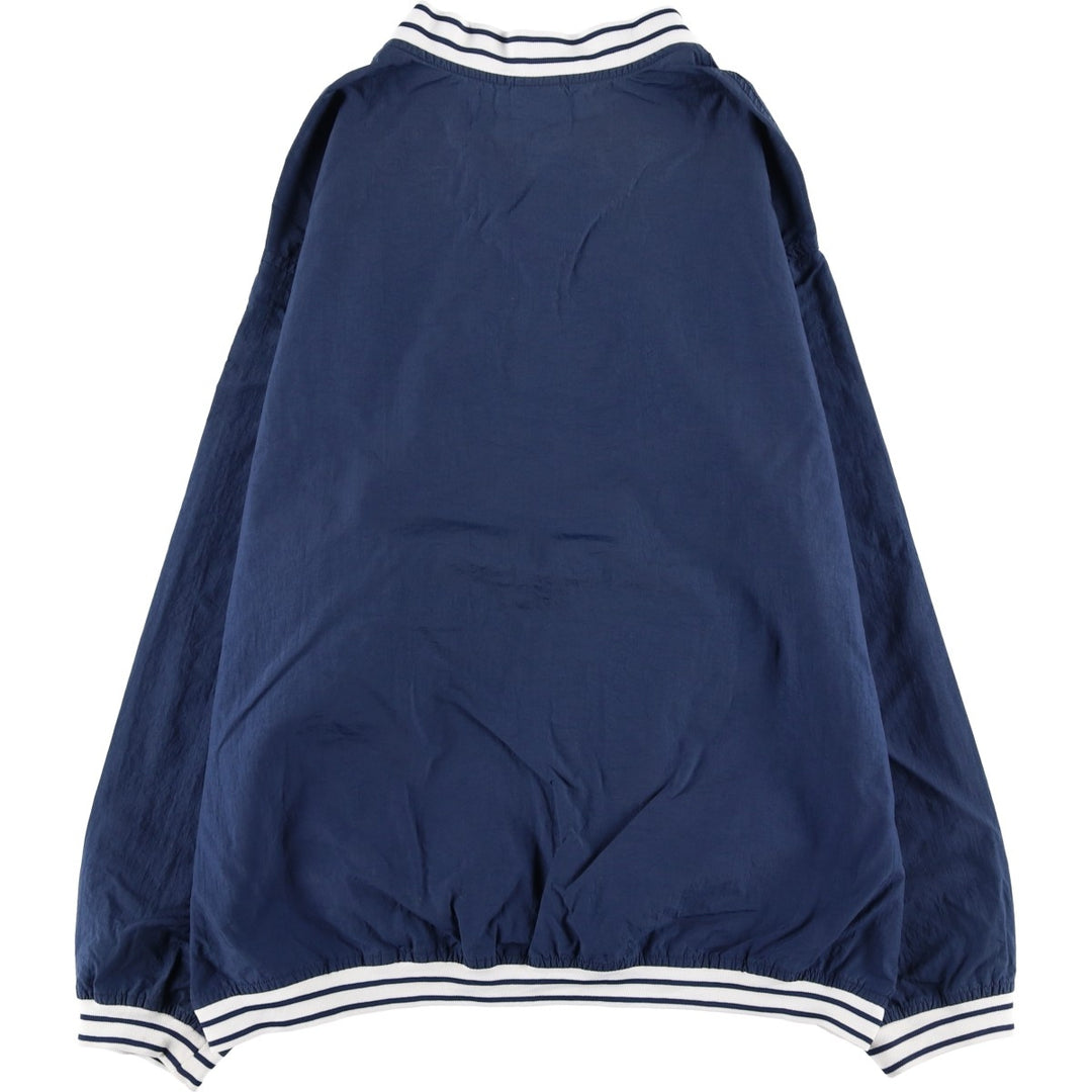 90'S Nike V-neck nylon pullover, men's XL size, vintage Nylon navy blue type Vintage Second Hand