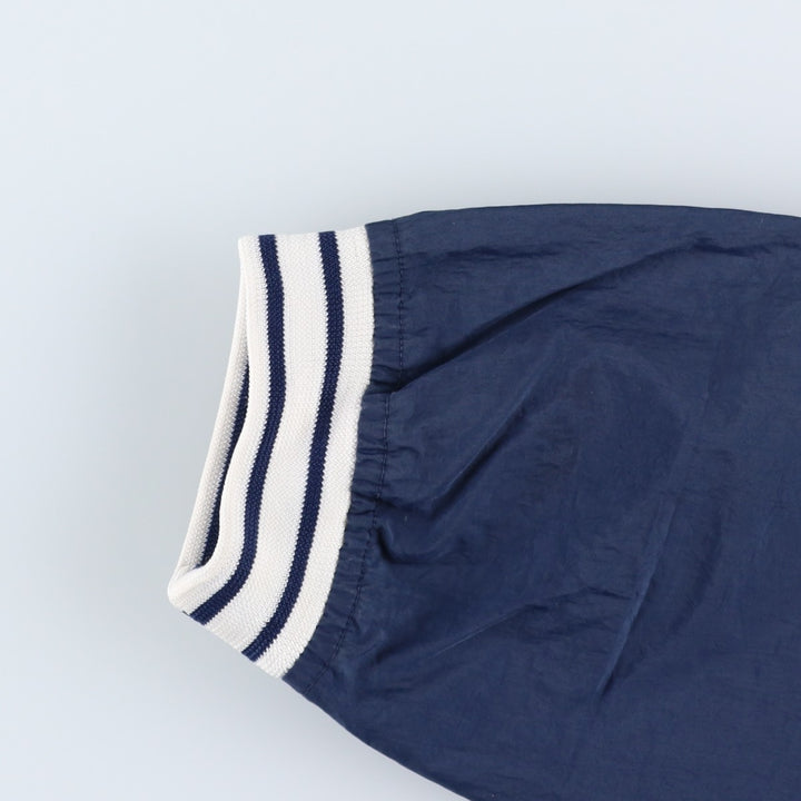 90'S Nike V-neck nylon pullover, men's XL size, vintage Nylon navy blue type Vintage Second Hand