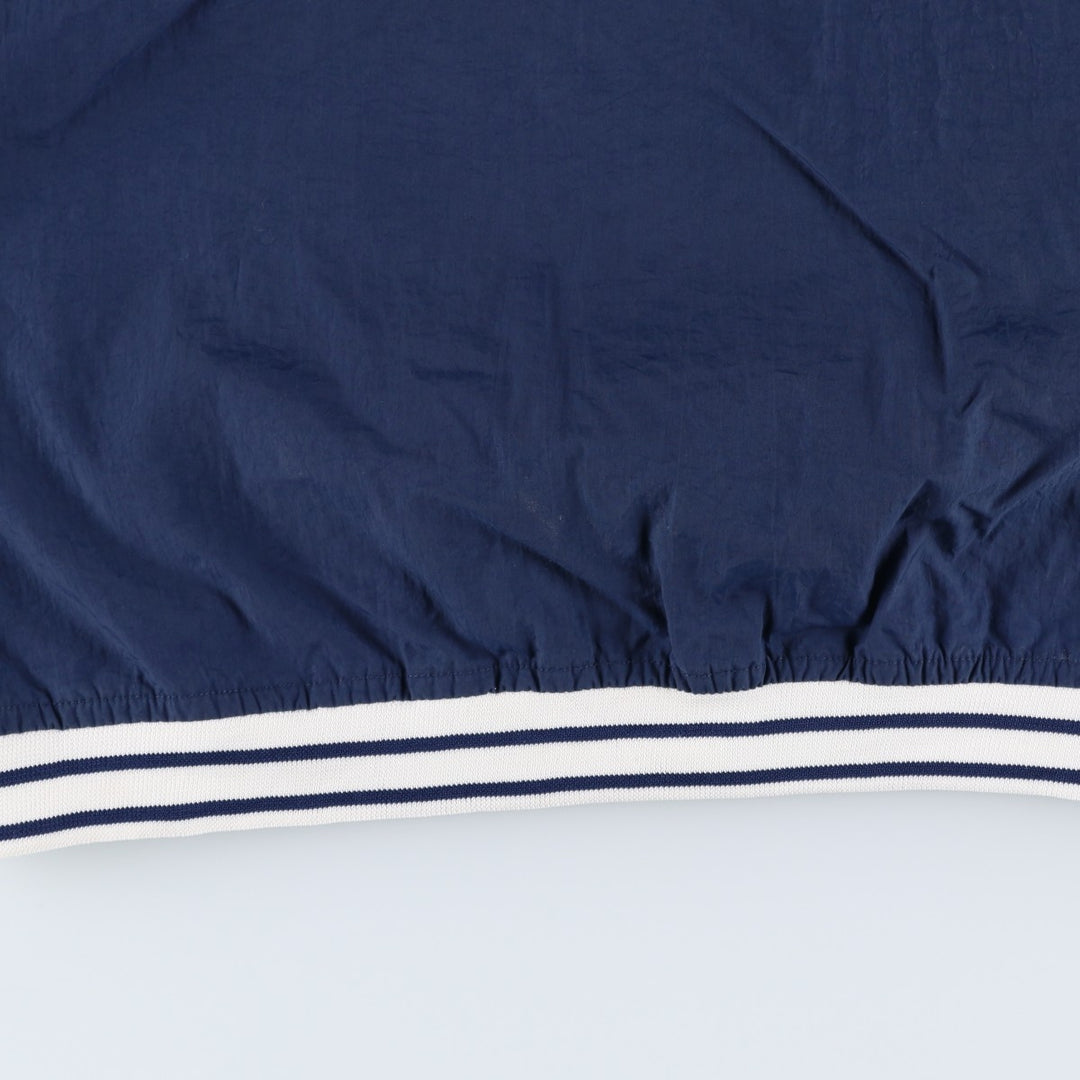 90'S Nike V-neck nylon pullover, men's XL size, vintage Nylon navy blue type Vintage Second Hand
