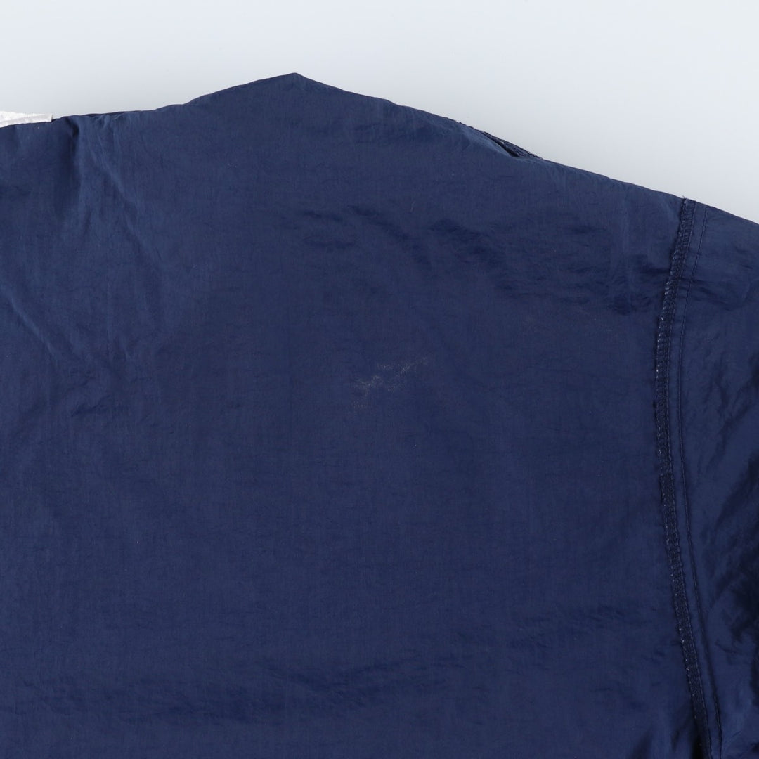 90'S Nike V-neck nylon pullover, men's XL size, vintage Nylon navy blue type Vintage Second Hand