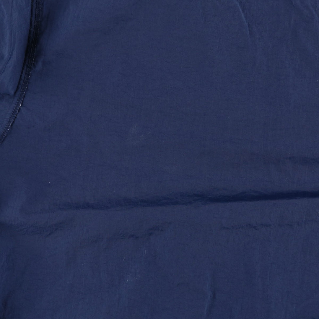 90'S Nike V-neck nylon pullover, men's XL size, vintage Nylon navy blue type Vintage Second Hand