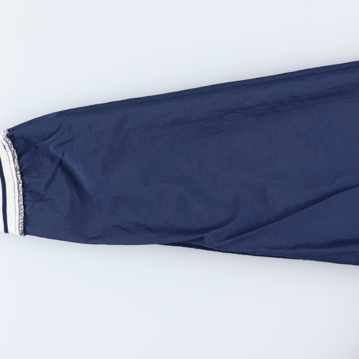90'S Nike V-neck nylon pullover, men's XL size, vintage Nylon navy blue type Vintage Second Hand