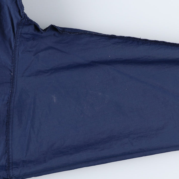 90'S Nike V-neck nylon pullover, men's XL size, vintage Nylon navy blue type Vintage Second Hand