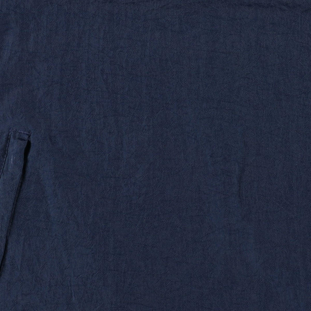 90'S Champion V-neck warm-up pullover, men's size L, vintage polyester navy blue type Vintage Second Hand