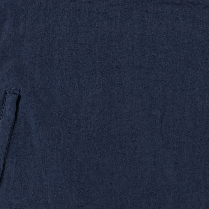 90'S Champion V-neck warm-up pullover, men's size L, vintage polyester navy blue type Vintage Second Hand