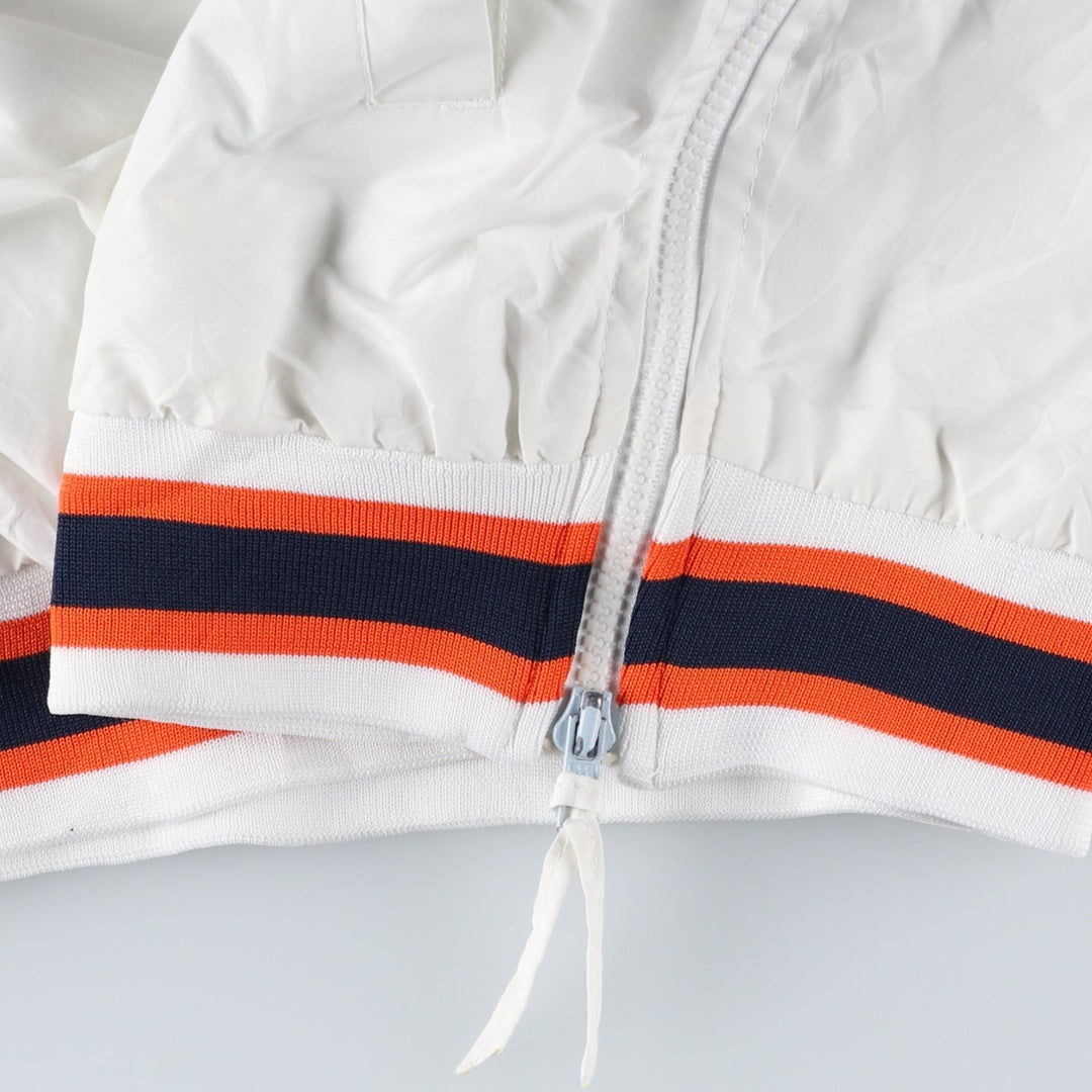 90'S Puma MLB Detroit Tigers V-neck warm-up pullover, men's size XL polyester pale white type Vintage Second Hand