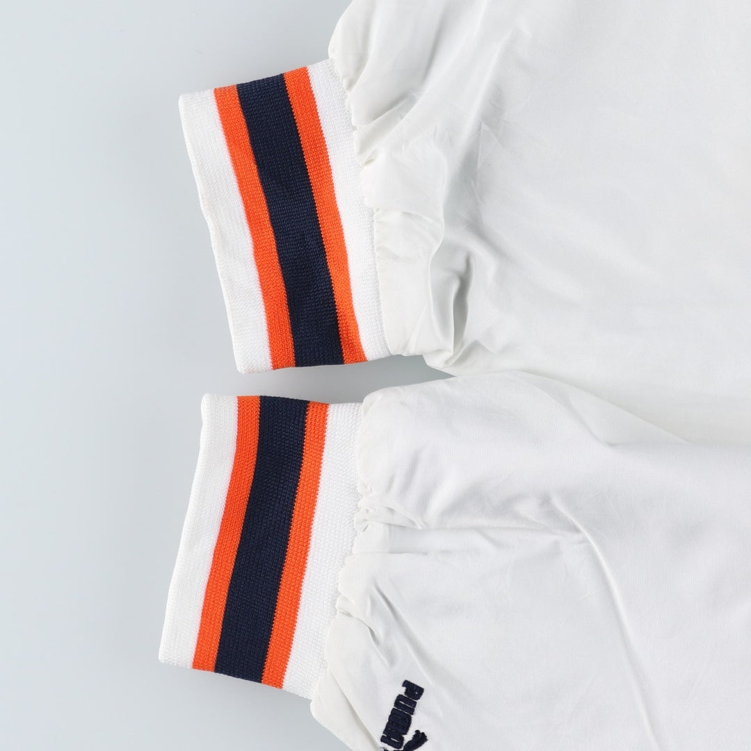 90'S Puma MLB Detroit Tigers V-neck warm-up pullover, men's size XL polyester pale white type Vintage Second Hand