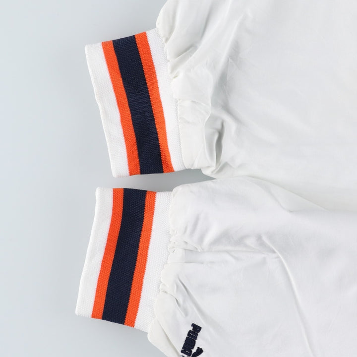 90'S Puma MLB Detroit Tigers V-neck warm-up pullover, men's size XL polyester pale white type Vintage Second Hand