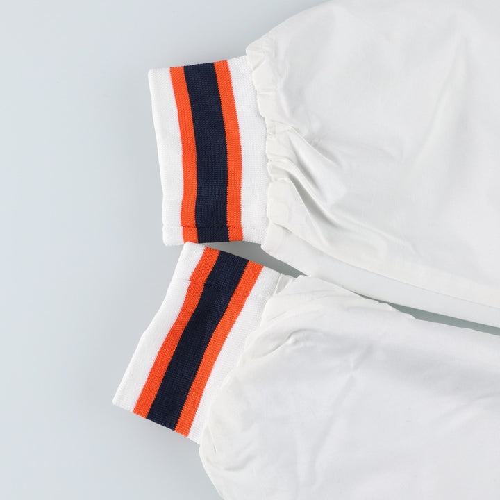 90'S Puma MLB Detroit Tigers V-neck warm-up pullover, men's size XL polyester pale white type Vintage Second Hand