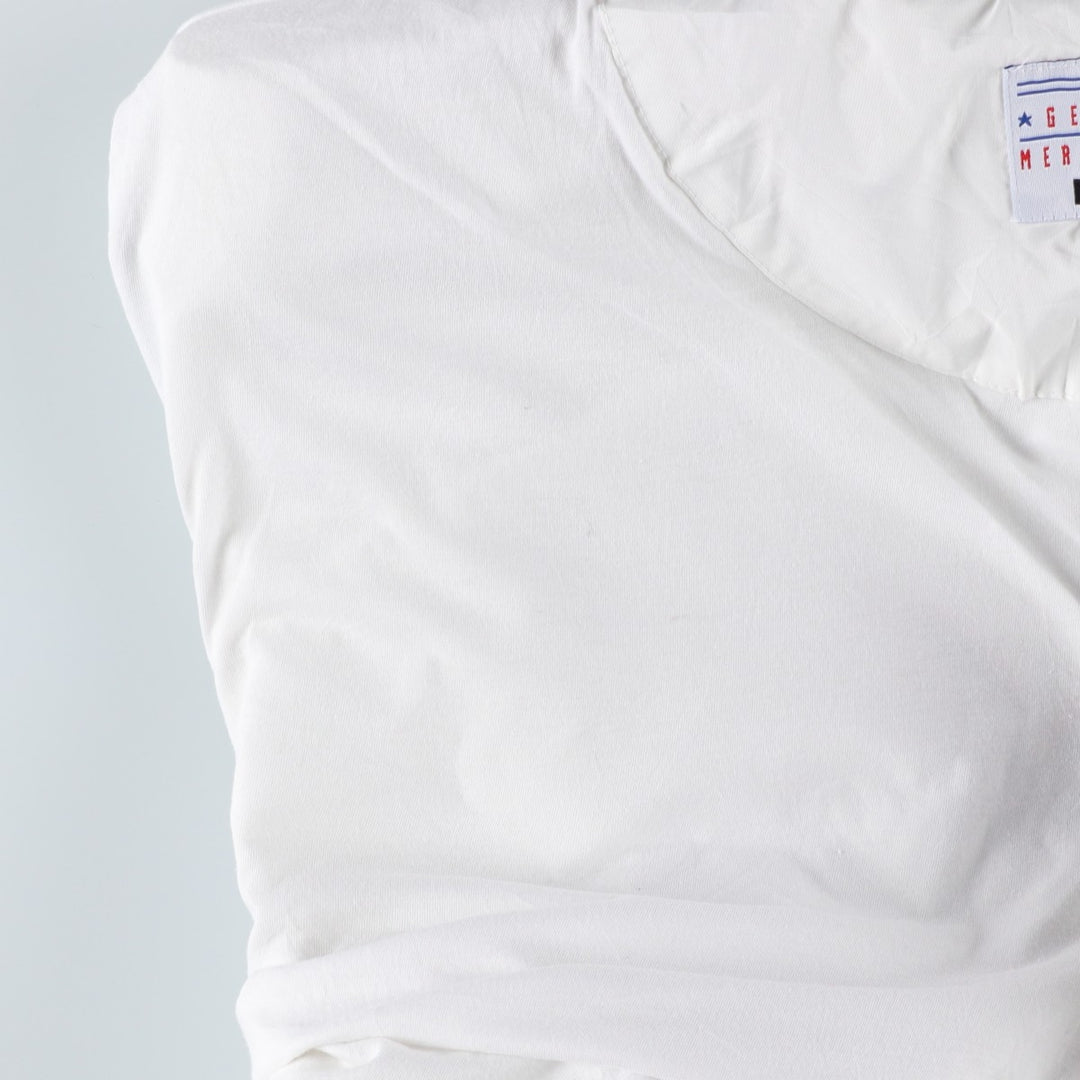 90'S Puma MLB Detroit Tigers V-neck warm-up pullover, men's size XL polyester pale white type Vintage Second Hand