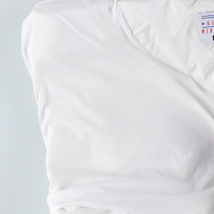 90'S Puma MLB Detroit Tigers V-neck warm-up pullover, men's size XL polyester pale white type Vintage Second Hand