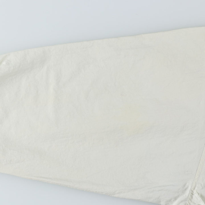 90'S Nike V-neck nylon pullover with back logo, men's size XL, vintage Nylon Khaki type beige Vintage Second Hand