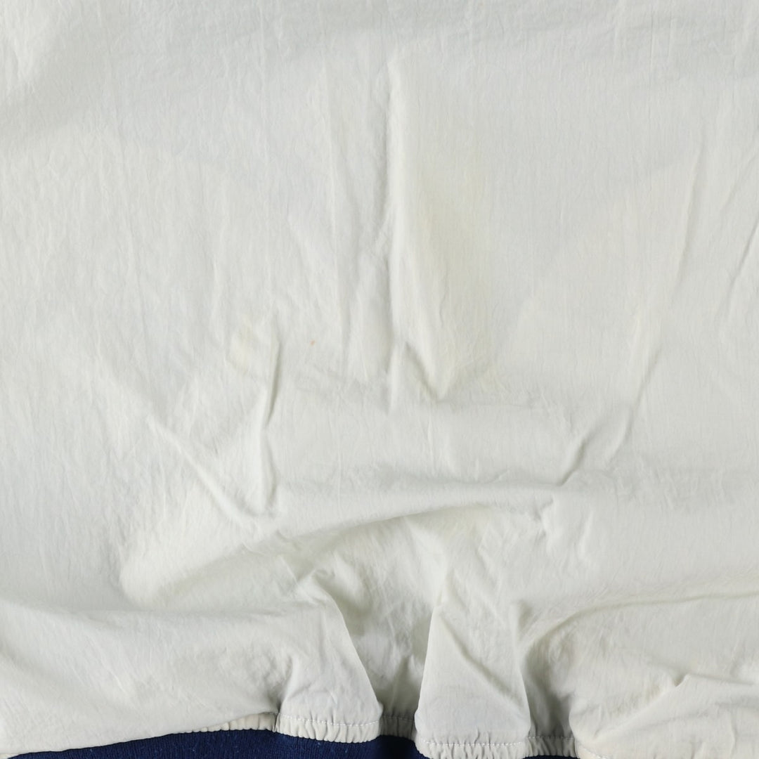 90'S Nike V-neck nylon pullover with back logo, men's size XL, vintage Nylon Khaki type beige Vintage Second Hand