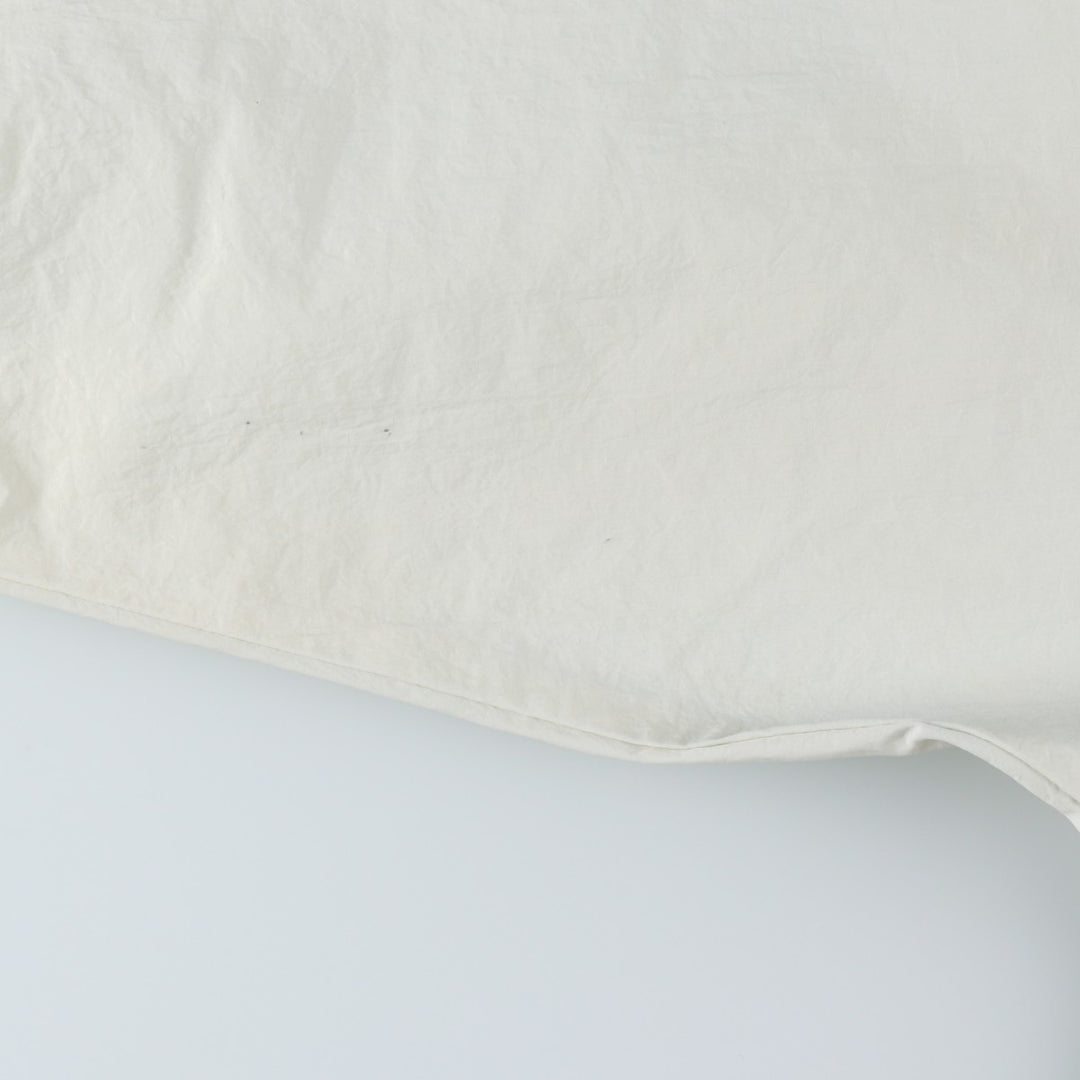 90'S Nike V-neck nylon pullover with back logo, men's size XL, vintage Nylon Khaki type beige Vintage Second Hand