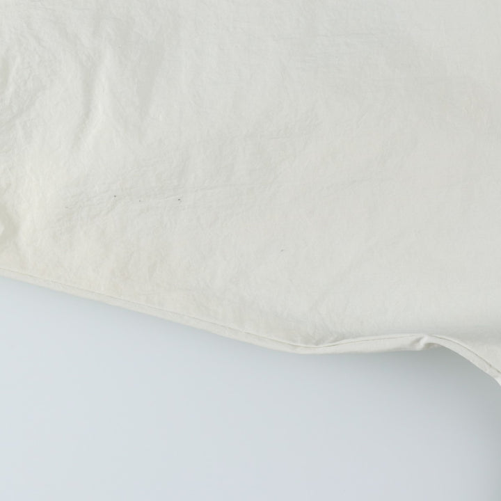 90'S Nike V-neck nylon pullover with back logo, men's size XL, vintage Nylon Khaki type beige Vintage Second Hand