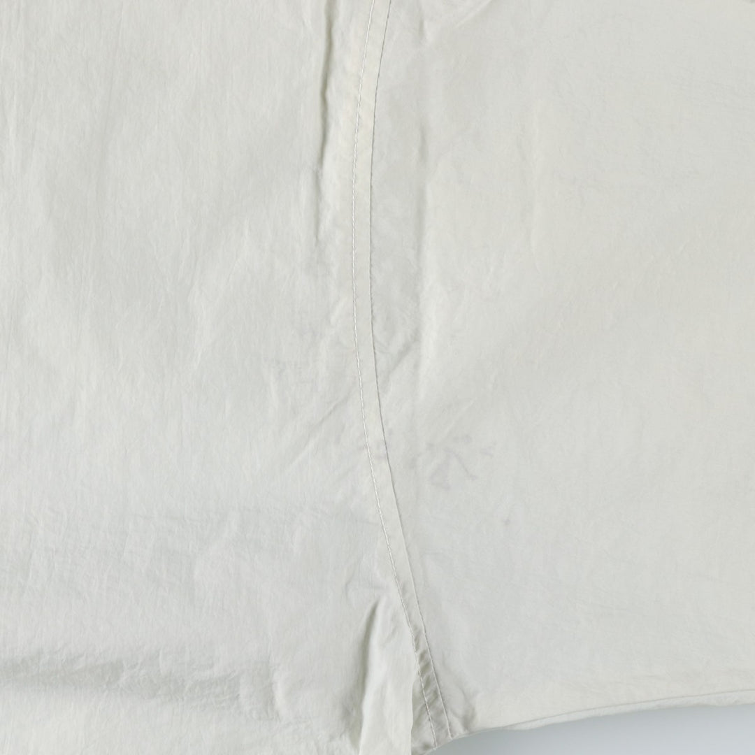 90'S Nike V-neck nylon pullover with back logo, men's size XL, vintage Nylon Khaki type beige Vintage Second Hand