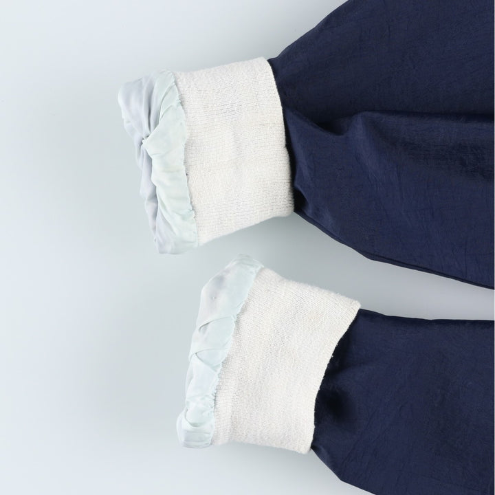 90'S Champion V-neck college nylon pullover, men's size XL, vintage Nylon navy blue type Vintage Second Hand