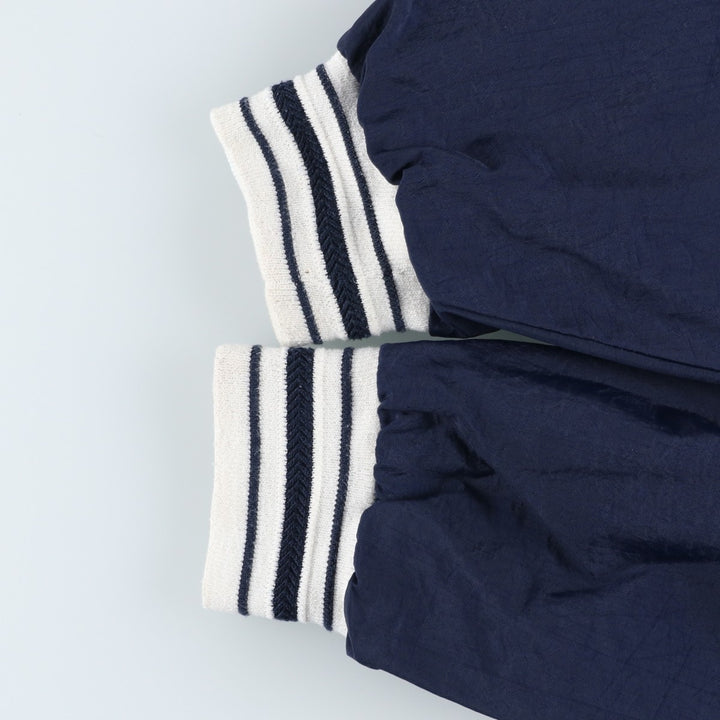 90'S Champion V-neck college nylon pullover, men's size XL, vintage Nylon navy blue type Vintage Second Hand