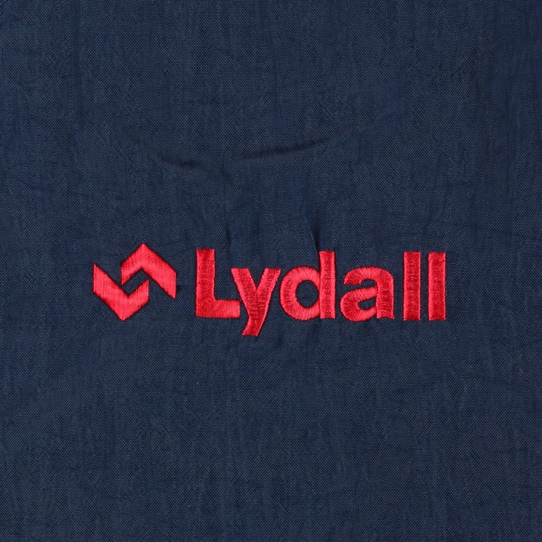 90'S Champion V-neck nylon pullover, men's size L, vintage Nylon navy blue type Vintage Second Hand