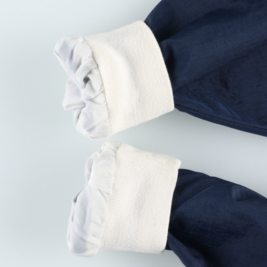 90'S Champion V-neck nylon pullover, men's size L, vintage Nylon navy blue type Vintage Second Hand