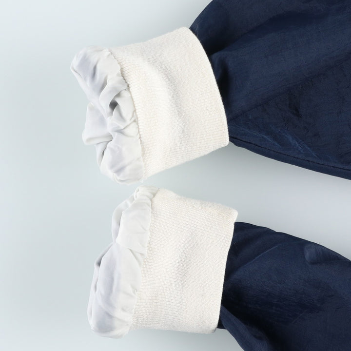 90'S Champion V-neck nylon pullover, men's size L, vintage Nylon navy blue type Vintage Second Hand