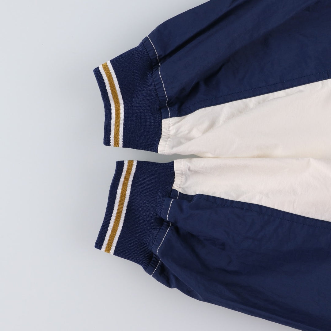 90'S Nike V-neck warm-up pullover, men's size XL, vintage Nylon ivory Vintage Second Hand