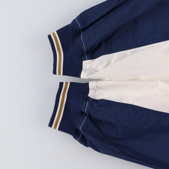 90'S Nike V-neck warm-up pullover, men's size XL, vintage Nylon ivory Vintage Second Hand