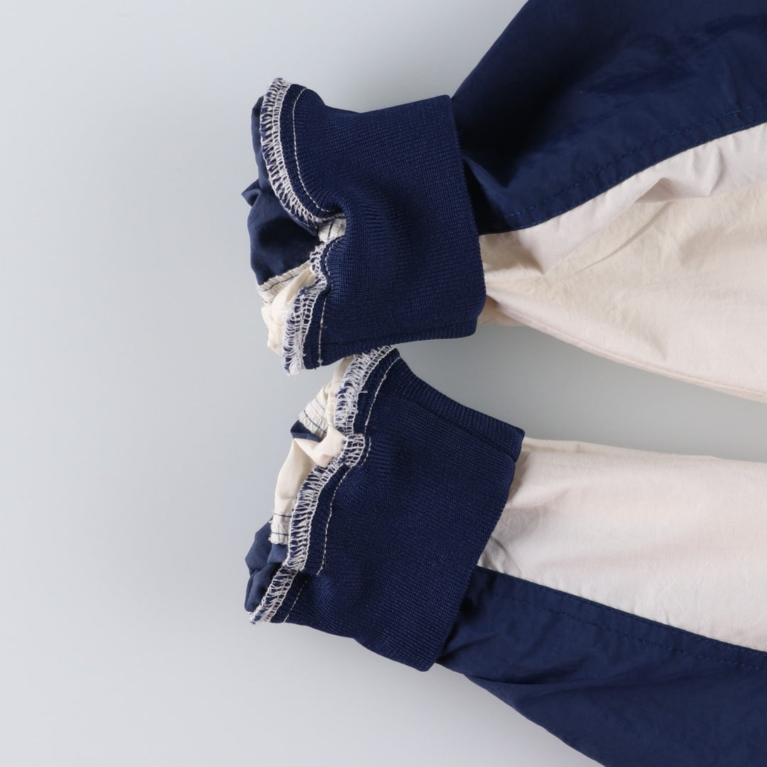 90'S Nike V-neck warm-up pullover, men's size XL, vintage Nylon ivory Vintage Second Hand