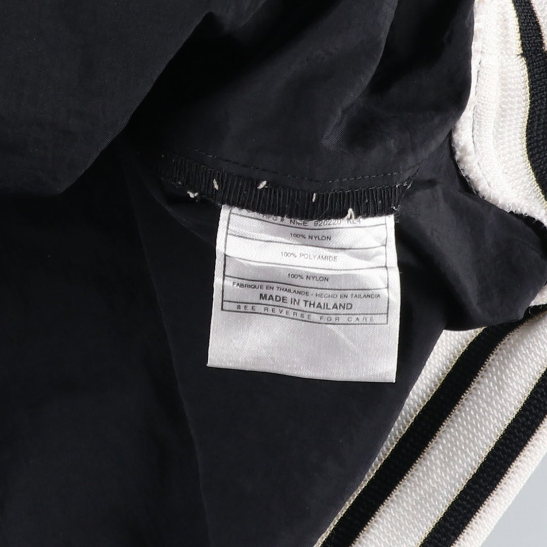 90'S Nike V-neck nylon pullover, men's size M, vintage Nylon black type Vintage Second Hand