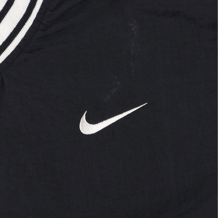 90'S Nike V-neck nylon pullover, men's size M, vintage Nylon black type Vintage Second Hand