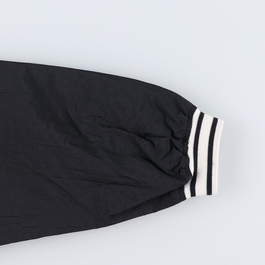 90'S Nike V-neck nylon pullover, men's size M, vintage Nylon black type Vintage Second Hand