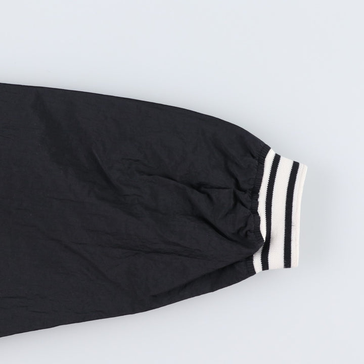 90'S Nike V-neck nylon pullover, men's size M, vintage Nylon black type Vintage Second Hand