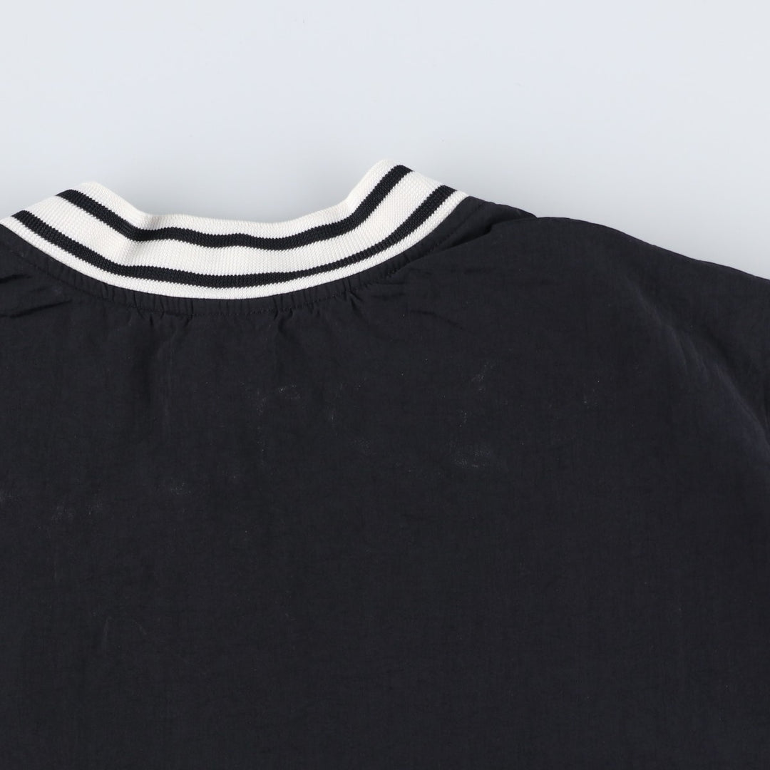 90'S Nike V-neck nylon pullover, men's size M, vintage Nylon black type Vintage Second Hand