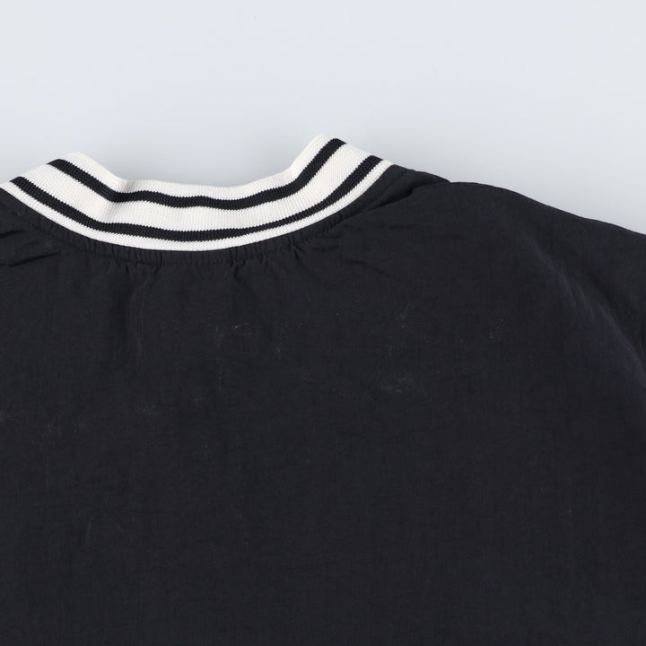 90'S Nike V-neck nylon pullover, men's size M, vintage Nylon black type Vintage Second Hand