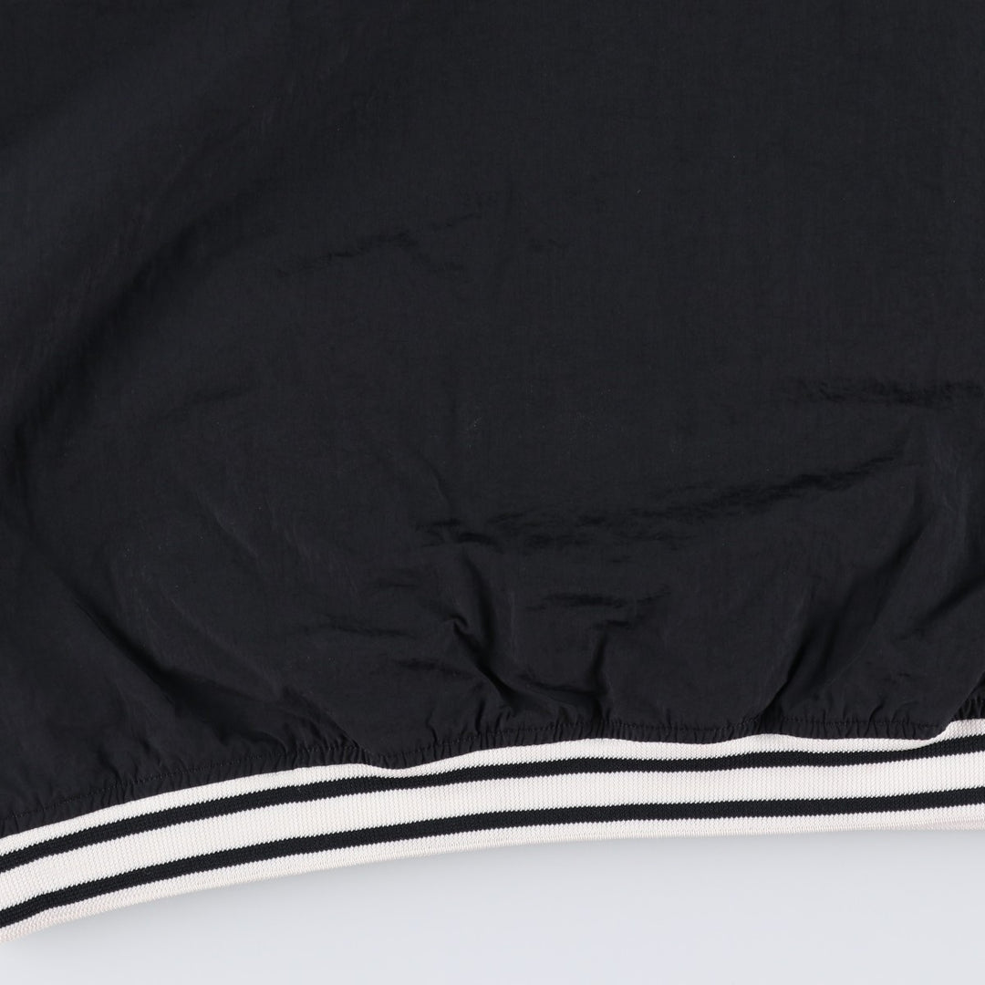 90'S Nike V-neck nylon pullover, men's size M, vintage Nylon black type Vintage Second Hand