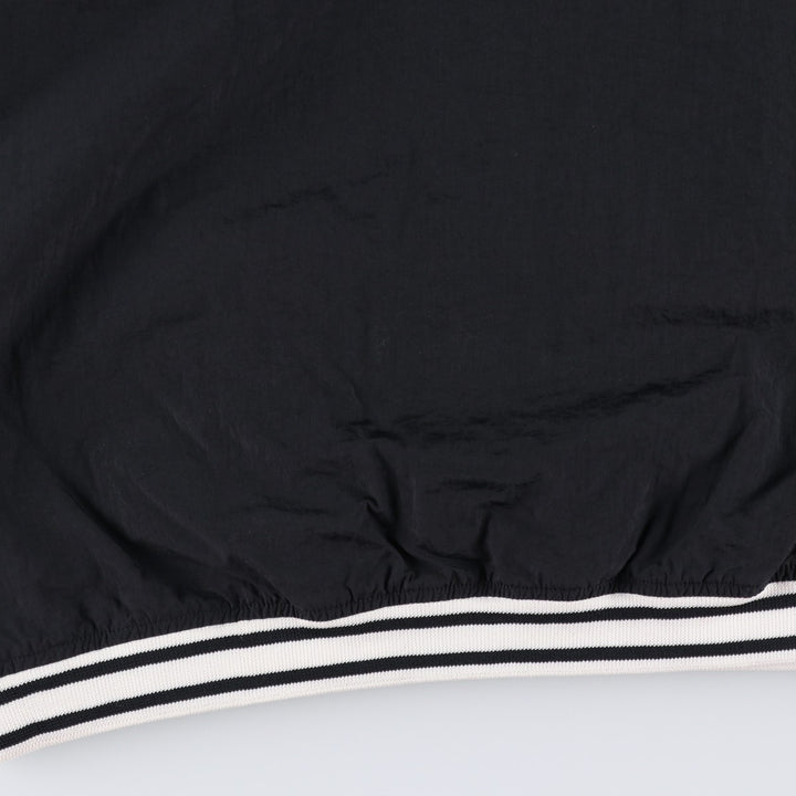 90'S Nike V-neck nylon pullover, men's size M, vintage Nylon black type Vintage Second Hand