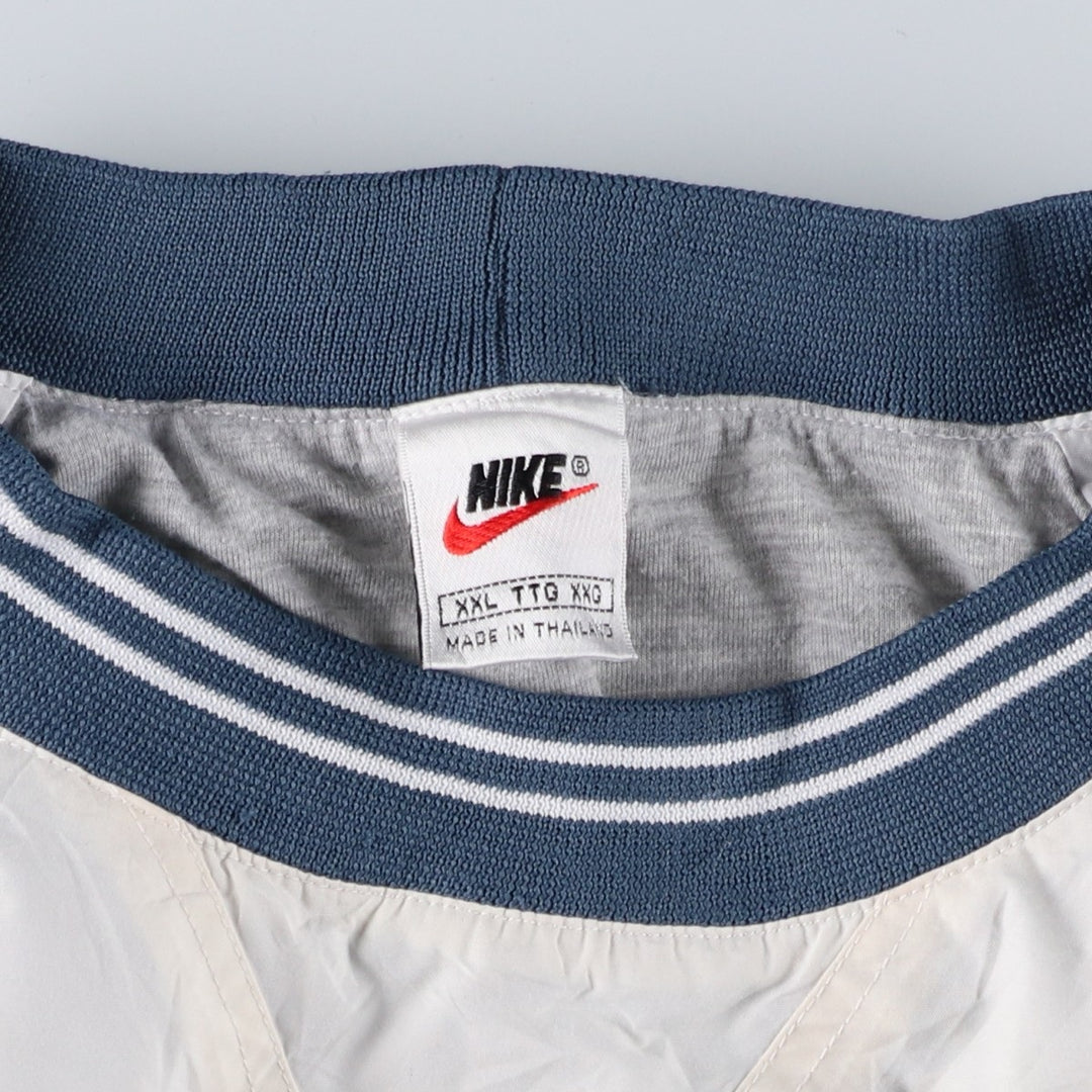 90'S Nike Warm-Up Pullover, Men's XXL, Vintage polyester white type Vintage Second Hand