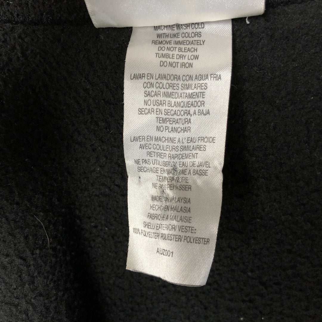 90s-00'S Adidas fleece jacket, men's size XL polyester black type Vintage Second Hand